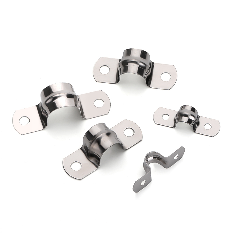 304不锈钢骑马管箍夹马鞍卡管U型管卡水管加厚电线卡扣抱卡M5-110