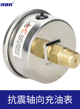 雷尔达YN50Z轴向耐震压力表抗震1.6MPa油压水压气压真空表