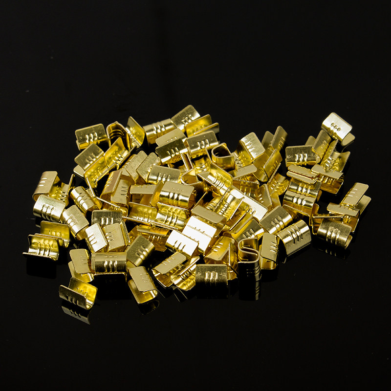 快速接线端子U型压线扣454B电线连接器冷压铜扣端子2.5-4mm 100只