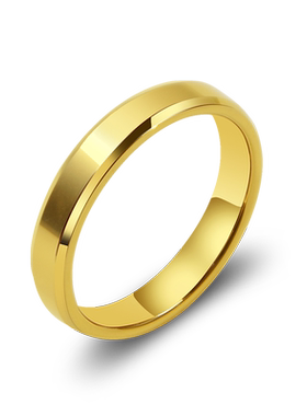 梦卡妮韩金戒指刻黄金光泽女士