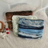 双层网纱抹胸 春夏度假上衣 油画艺术辣妹短款