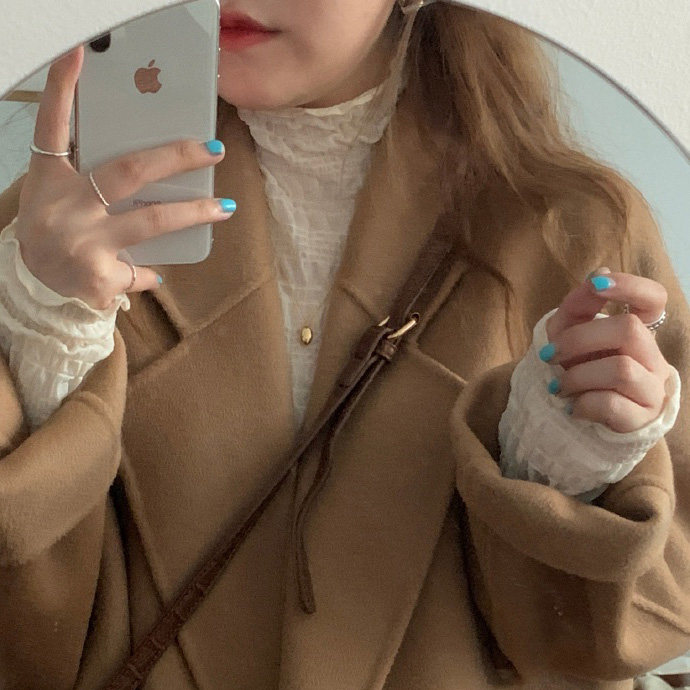 【心动少女】冷冬也要绝美精致!韩国蕾丝打底衫