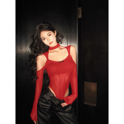 库芦性感挖肩三角连体衣新款