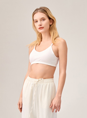 Onrays|汉麻棉内衣内裤小V领抗菌吸汗透气吊带小背心