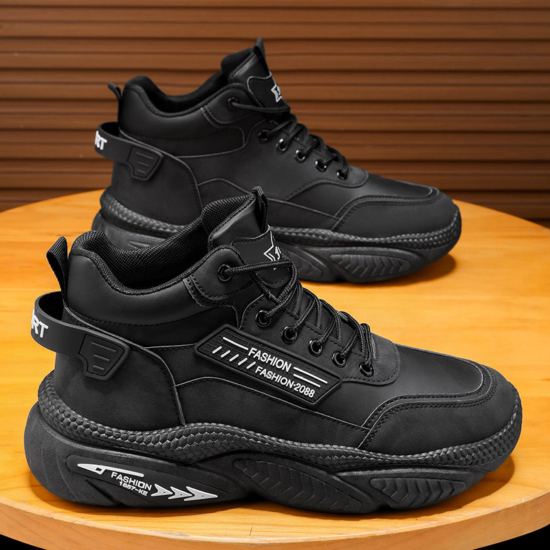 马丁靴男鞋2025春季新款复古英伦户外耐磨工作劳保高帮运动老爹鞋