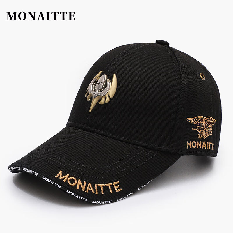 蒙奈特（MONAITTE）帽子男新款潮户外鸭舌帽大头春秋时尚硬顶冬季