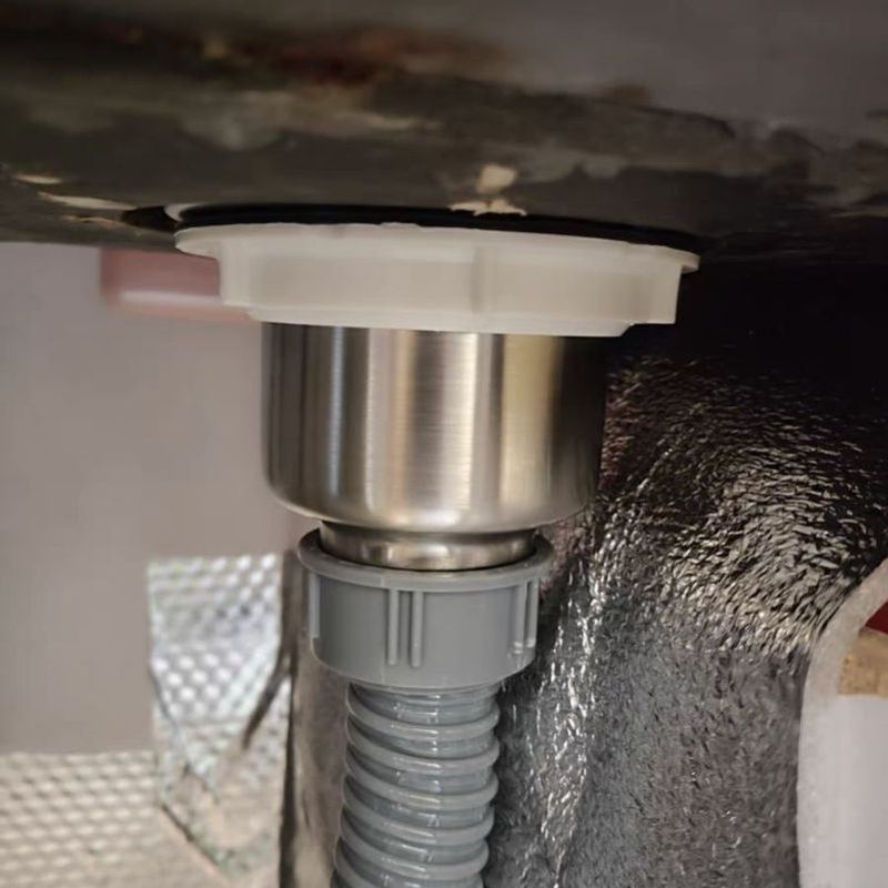 单双槽配件提篮落水器110/140水槽洗菜盆厨房不锈钢下水管下水器