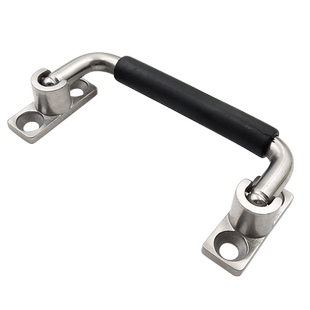 不锈钢折叠拉手活动把手承重带胶套工业带板提手XAN01-L-100/120