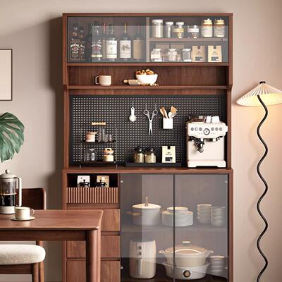 餐边柜靠墙一体储物柜大容量橱柜