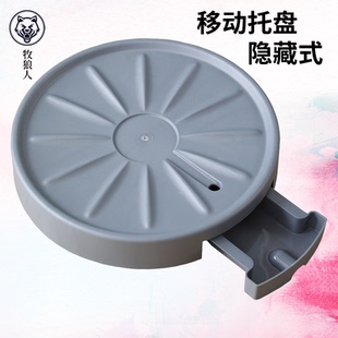 牧狼人可移动花盆托盘带轮底盘垫底座滚轮万向轮接水盘隐形轮滑轮