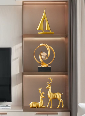 轻奢高档酒柜摆件办公室高端大气