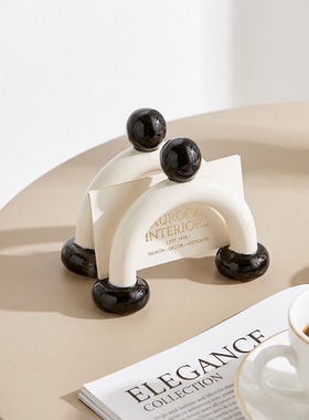 创意陶瓷拱门造型简约桌面摆件