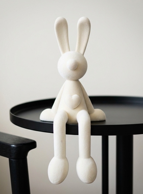 ins网红陶瓷兔子装饰摆件