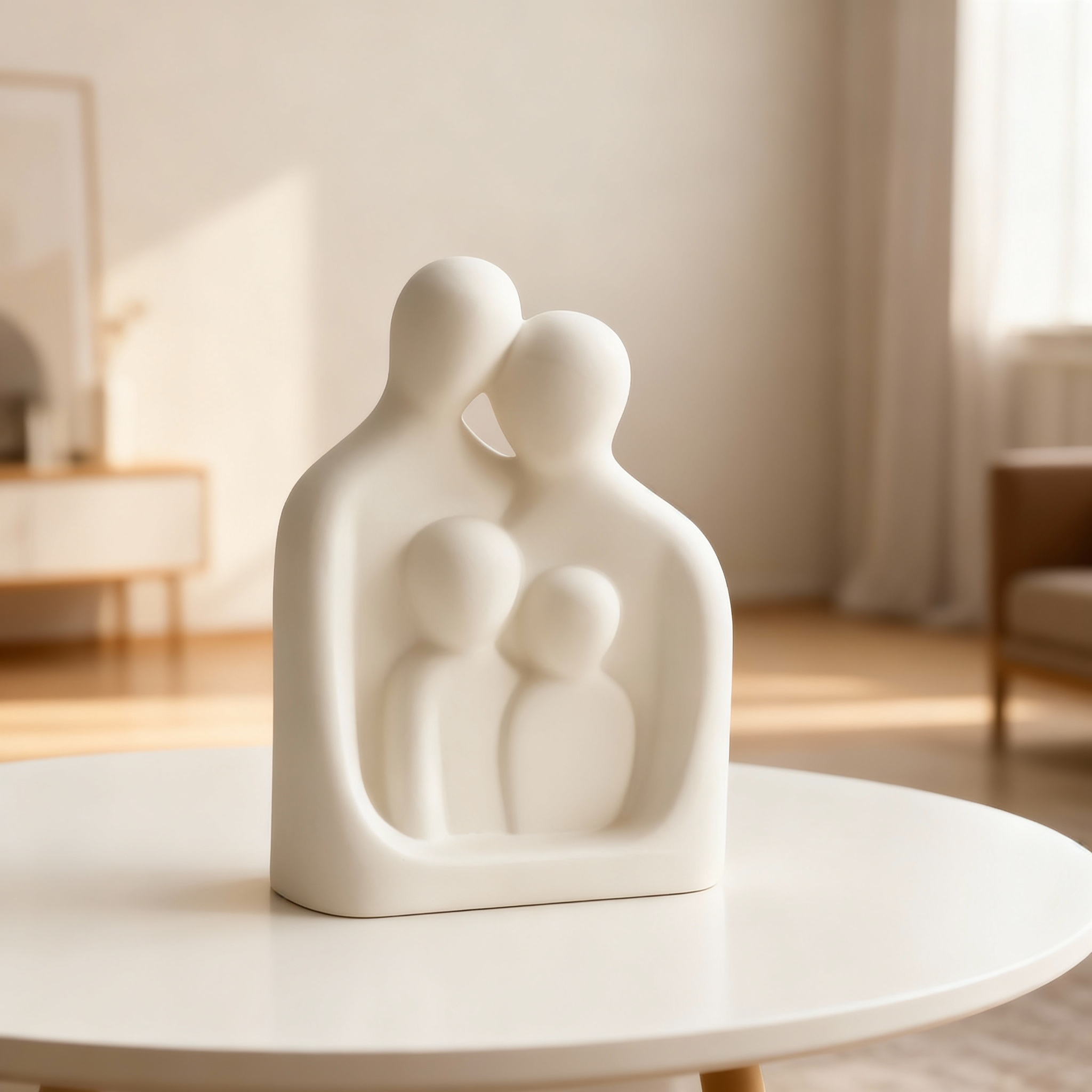 现代简约抽象人物陶瓷桌面摆件