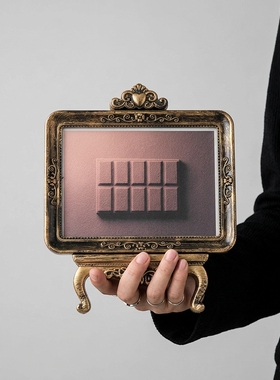 复古欧式翻盖怀表金属相框摆件