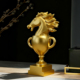 金色马头奖杯造型桌面摆件创意装 饰品办公室工艺品