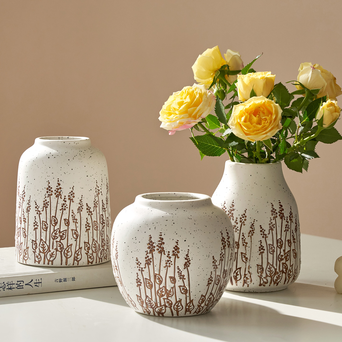 景德镇陶瓷花瓶迷你摆件复古