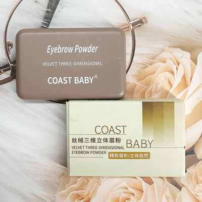 COAST BABY丝绒三维立体眉粉修容一体盘持久定型自然立体眉妆粉饼