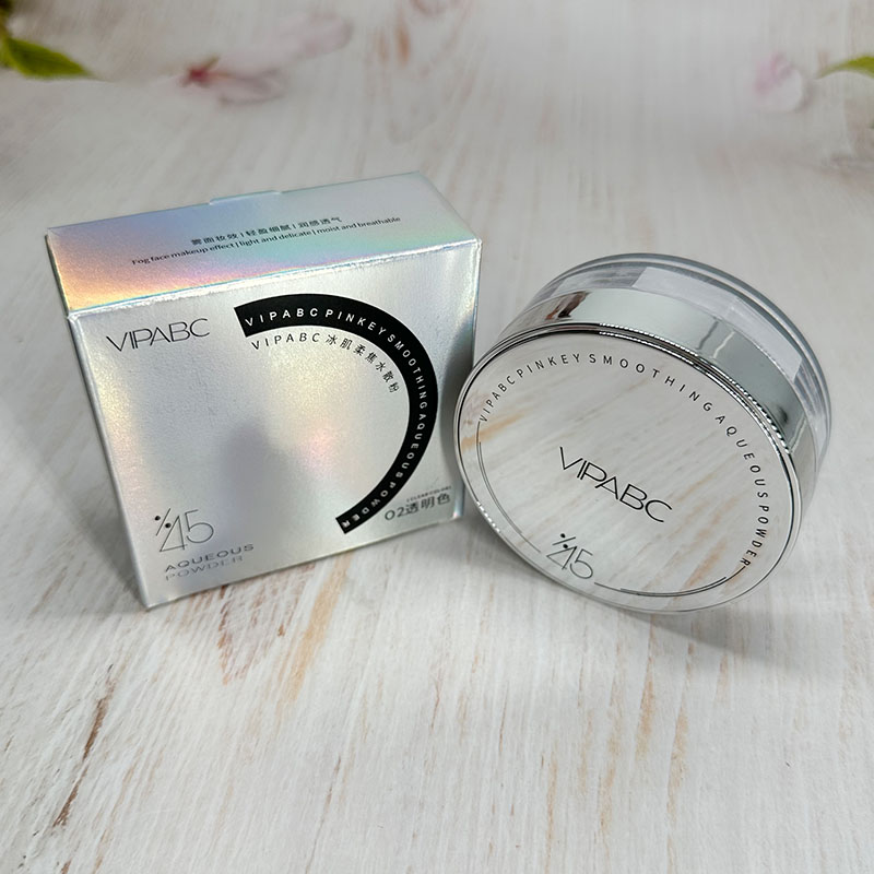 VIPABC冰肌柔焦水散粉02透明色底妆不易脱妆粉定妆水润持久蜜粉