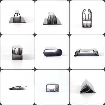 Clear hard soft flexible extrusion corner edge extruded wind