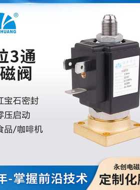 永创YCGT21电磁阀两位三通进水阀家用 食品咖啡机电磁阀 实力厂家