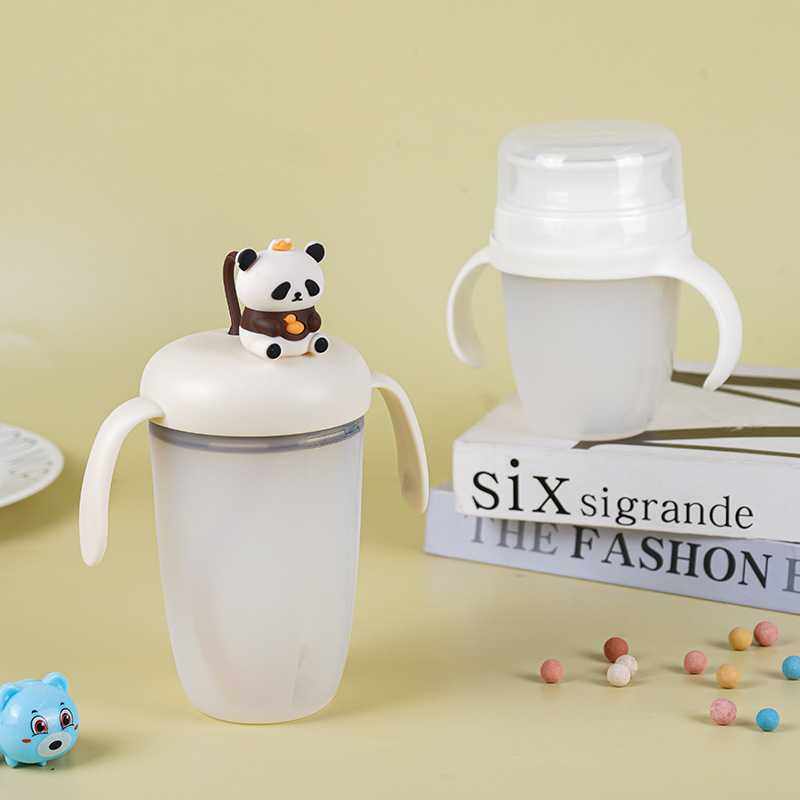 厂家儿童牛奶杯1-2-3岁以上宝宝喝奶瓶硅胶瓶身直饮吸管水杯防摔,婴童用品,儿童水杯,淘宝优惠券,粉丝福利购,淘宝优惠卷
