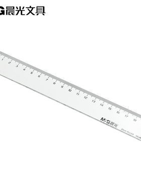 晨光高透简约办公型直尺20cm 30cm学生绘图文具ARL96004尺子透明