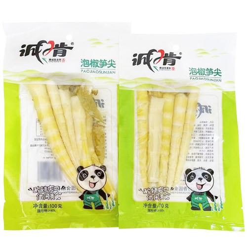诚啃泡椒笋尖脆嫩酸辣即食竹笋片