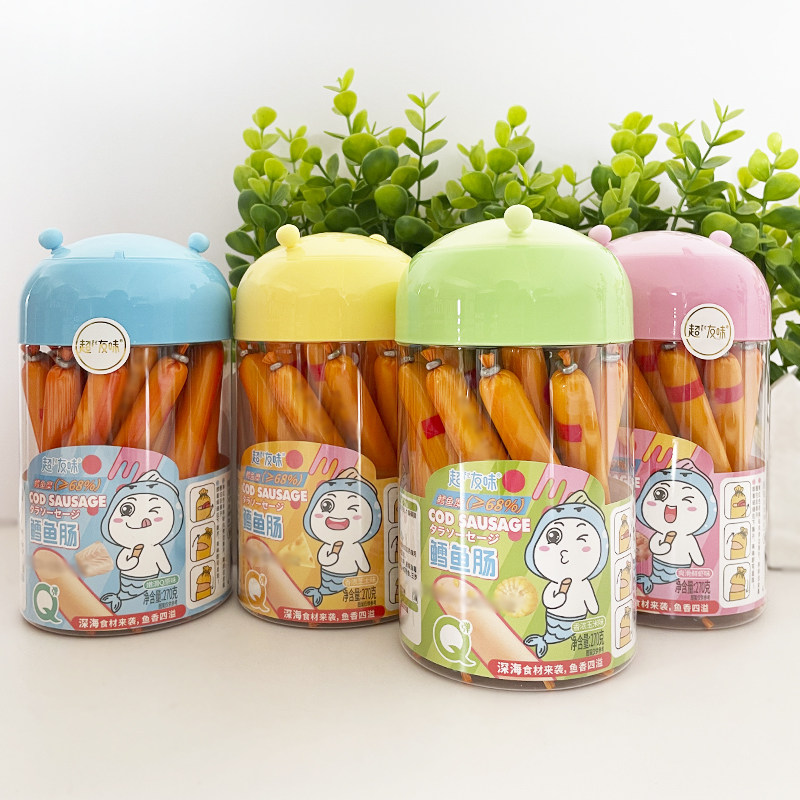 超友味鳕鱼肠芝士味鱼肉肠即食爽滑鲜虾味香肠小吃辅食火腿肠零食,零食/坚果/特产,即食鱼零食,淘宝优惠券,粉丝福利购,淘宝优惠卷