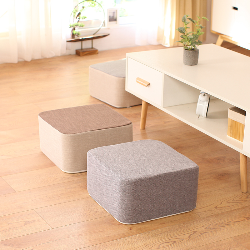 蒲团坐垫日式榻榻米坐墩卧室家用地上坐垫可拆洗简约方形布艺垫子