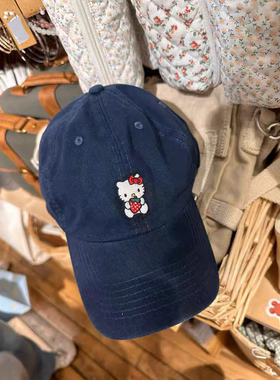 美式复古猫咪刺绣棒球帽