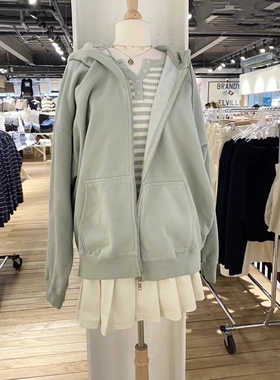 Brandy Girl欧美风连帽加绒bm卫衣女宽松加厚上衣赵露思同款外套