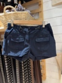 女弹力腰头口袋运动五分裤 Brandy 辣妹风bm工装 短裤 Girl新款 美式