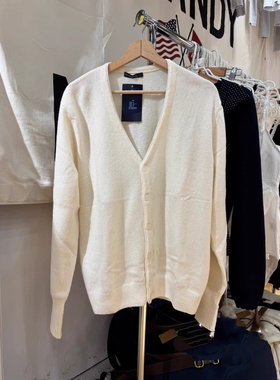 BrandyGirl新款美式复古V领bm针织开衫女宽松毛衣外套休闲上衣潮