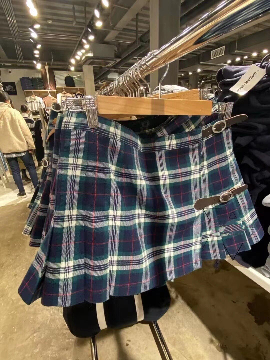 Brandy Girl虞书欣同款格子半裙bm百褶裙皮扣高腰短裙A字裙半身裙