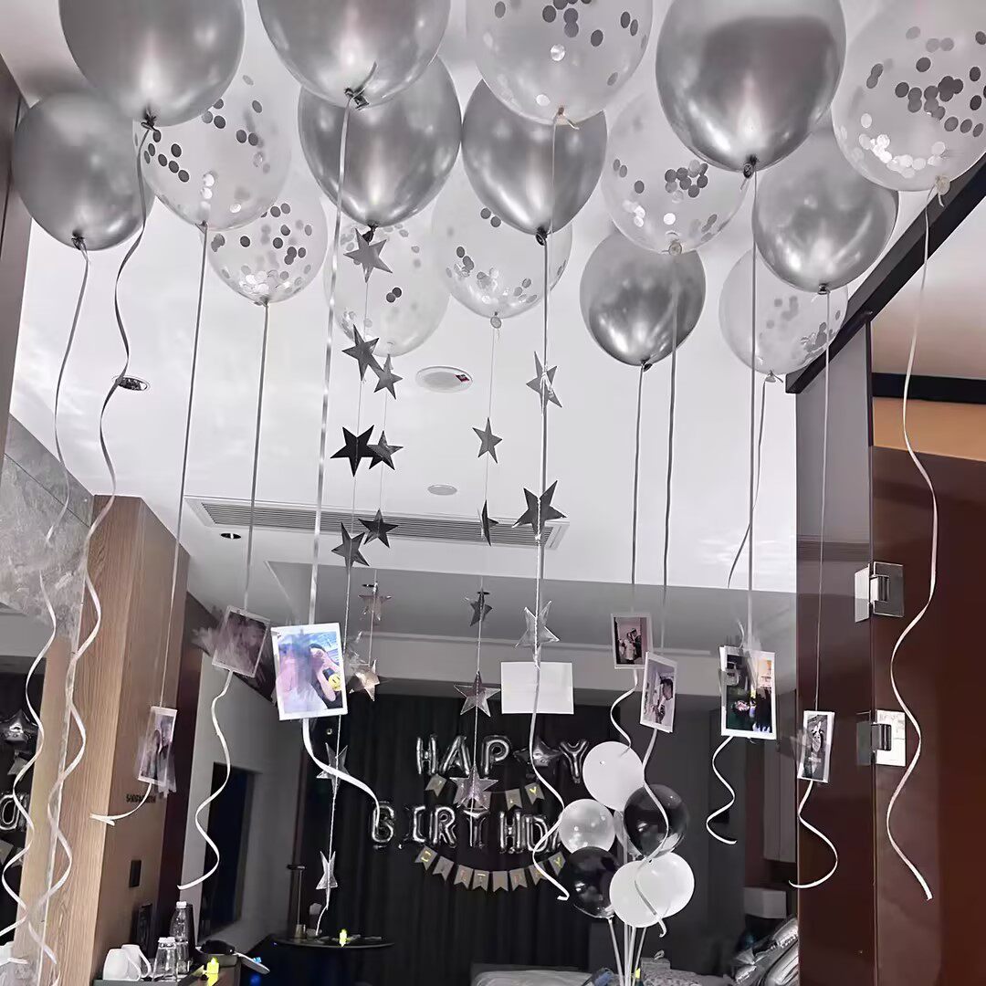 生日纪念日酒店仪式感气球布置图片