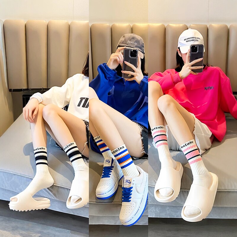 袜子女中筒袜ins潮网红款长袜图片