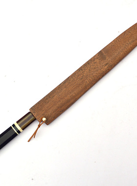 胡桃木实木刀鞘柳刃先丸切付寿司刀保护木套商用家用插钉款木刀鞘