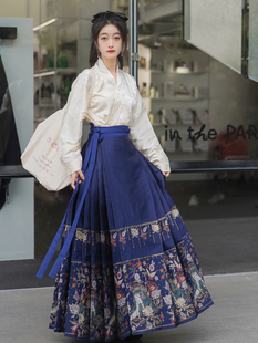 紫玉娅[鸾羽]原创明制汉服改良飞机袖新中式妆花马面裙女秋冬日常