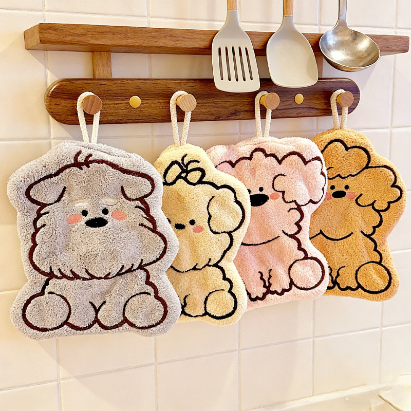 擦手巾挂式可爱高颜值擦手毛巾厨房卫生间吸水加厚防臭速干擦手帕,家庭/个人清洁工具,厨房擦手巾,淘宝优惠券,粉丝福利购,淘宝优惠卷