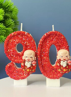 寿仙喜庆老人祝寿款数字