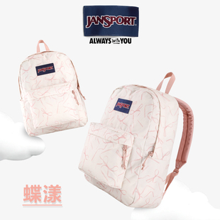 JanSport杰斯伯时尚 双肩包学生书包休闲百搭背包电脑包4QUE蝶漾