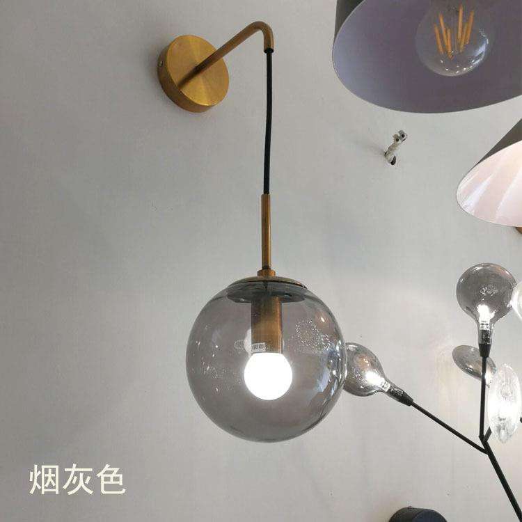 后现代玻璃球壁灯 美厅走廊楼梯灯 RH北欧灯式复古简约个性床头客|msdalam kategori keluarga memasang ibu, Lampu &amp; Lighting Fixtures, lampu dinding - dari Buy2taobao.com untuk memberikan perkhidmatan ejen Taobao profesional membeli