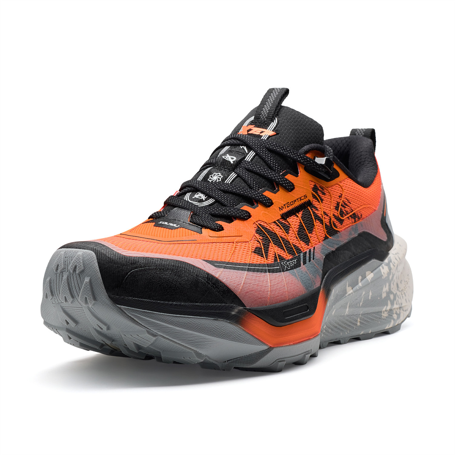 特步男鞋驺吾lite越野跑鞋2025冬季新款防滑耐磨运动975419110048