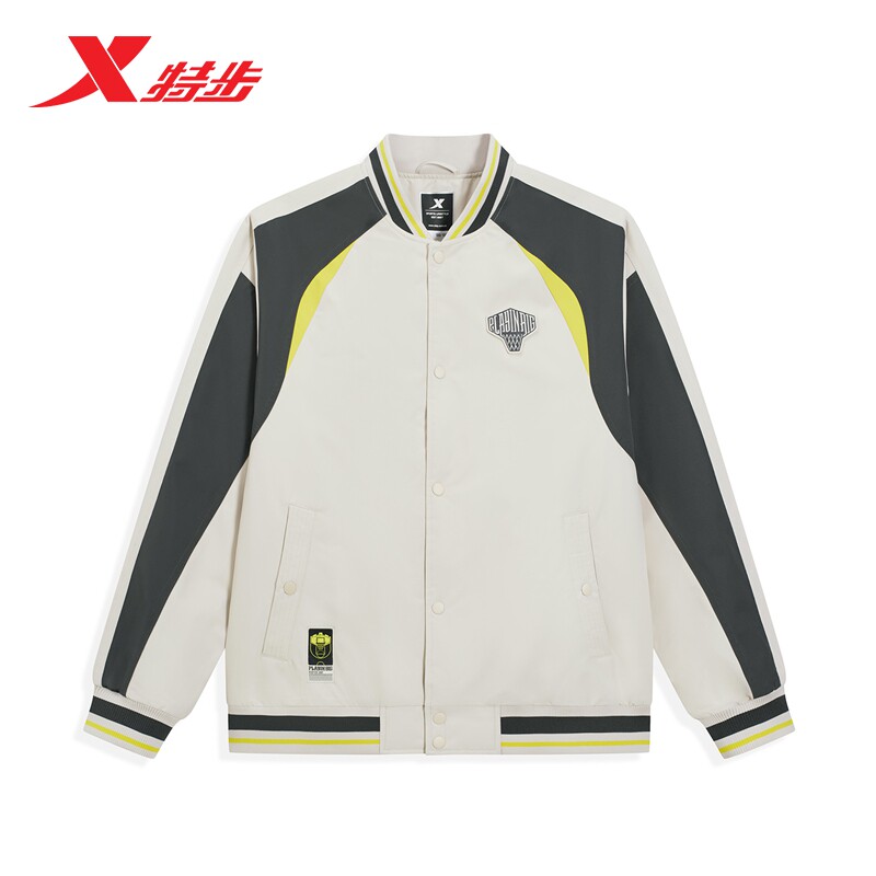 特步男服薄棉服加厚保暖夹克外套