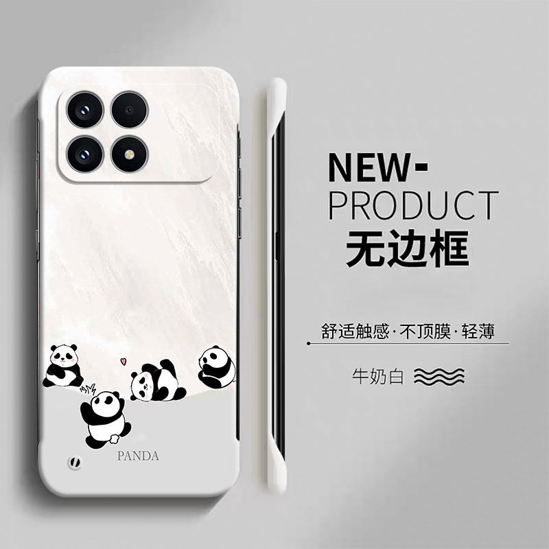 适用红米K90手机壳K90ProMax无边框RedmiK80保护套小米k70至尊版防摔K60E外壳k50pro磨砂k40s硬壳k30男pro女