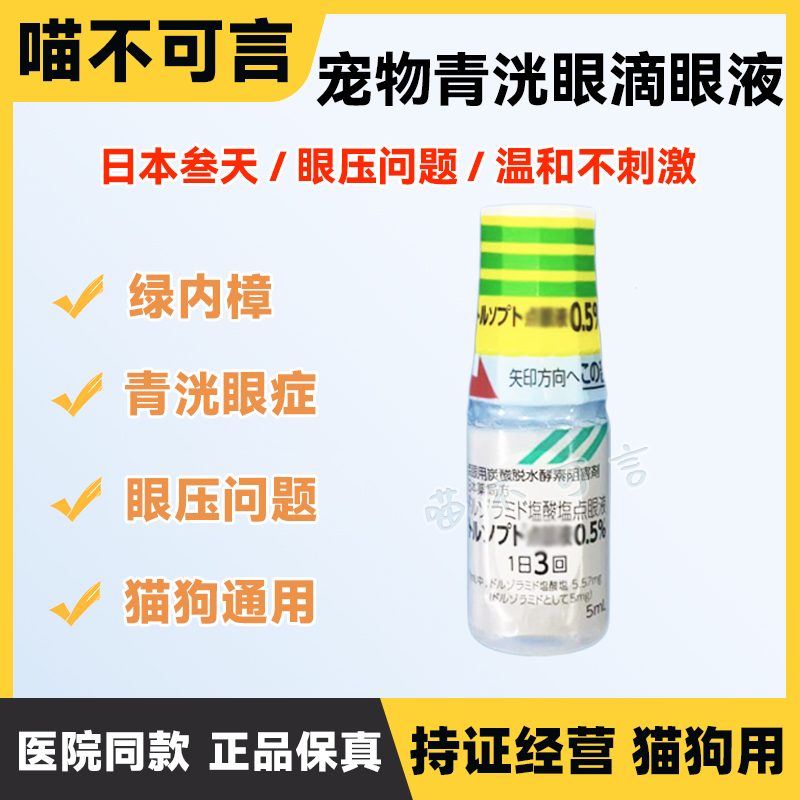 犬猫狗改善青光眼绿内障降眼压