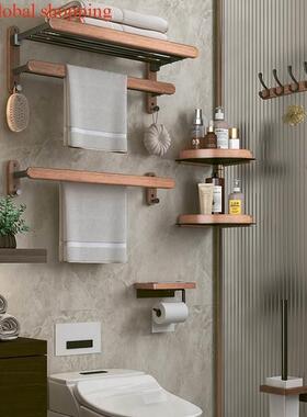 Bathroom shelf No puhing toilet shower room storage rack新款