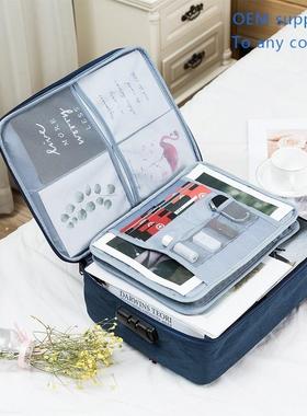 Travel document storage bag file bag storage box passport do