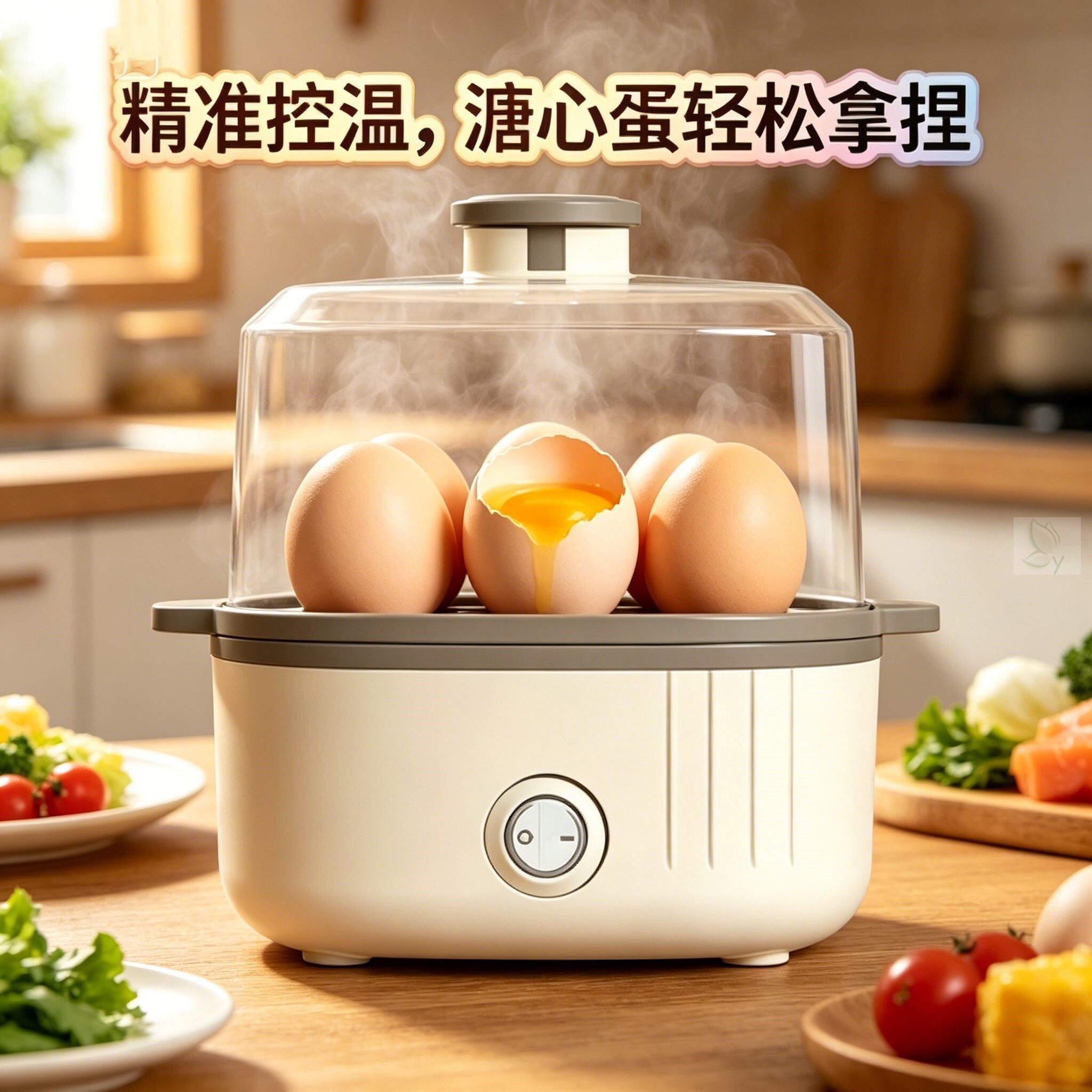 自动断电煮鸡蛋神器多功能家用宿舍迷你早餐机煮粥泡面蒸蛋器双层